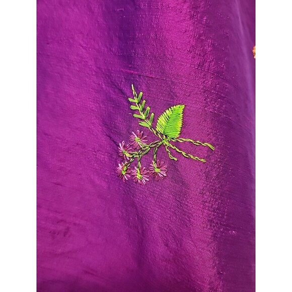 VTG Purple Floral Maxi Skirt - Picture 3 of 8